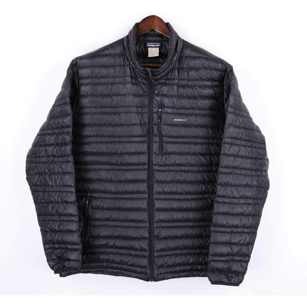 Patagonia Ultralight Goose Down Jacket Mens XL Black Packable Puffer 84756